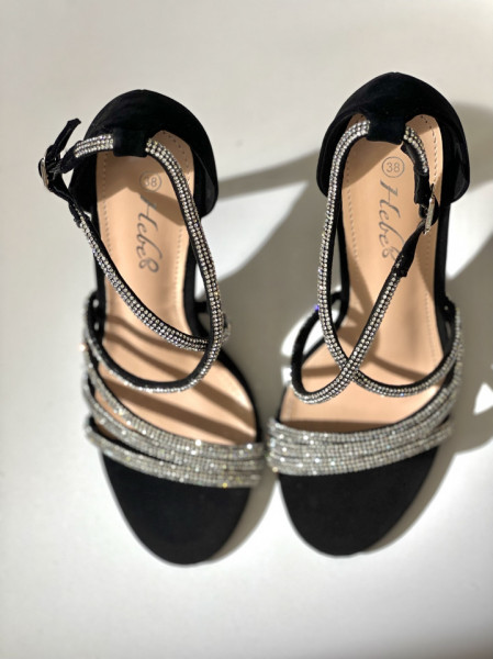 Sandale Glitter Black