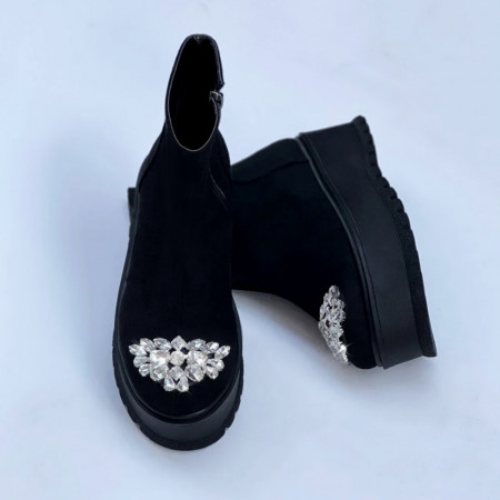 Ghete Tisa DIAMOND Zipper 2 - negru - Img 3
