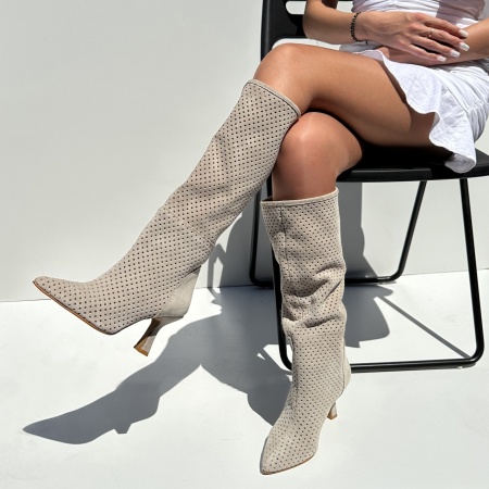 Cizme Clara tall - piele naturala