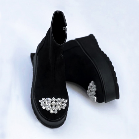 Ghete Tisa DIAMOND Zipper 2 - negru - Img 4