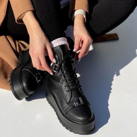 Ghete Strap tall- piele eco