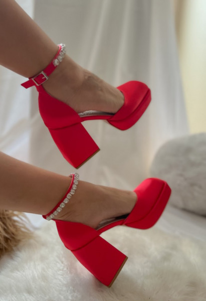 Pantofi Vero Short Red - Img 2