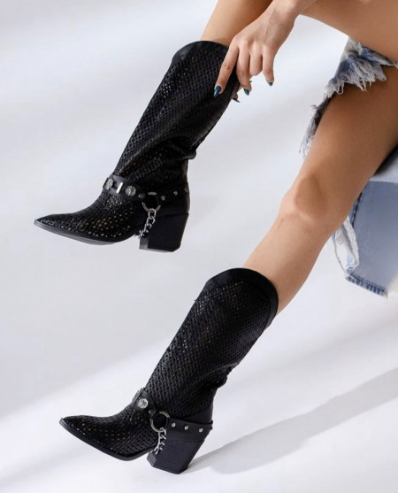 Cizme Casandra Tall Black