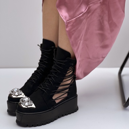 Bocanci Summer Negru + variante accesorizare - Img 3