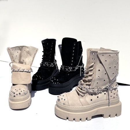 Ghete Rockstar Summer bej/ negru - Img 2