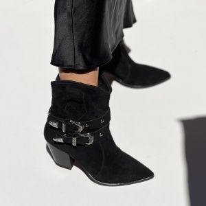 Botine Carmina Negru Piele Naturala - Img 4