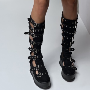 Ghete Neversea Black Tall