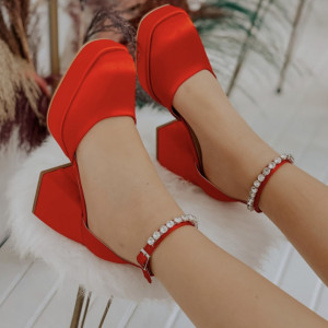 Pantofi Vero Short Red - Img 5