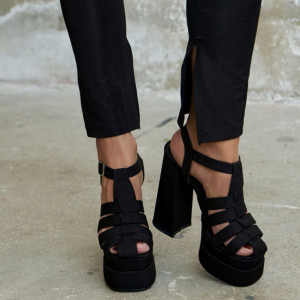 Sandale Vero Suede Black
