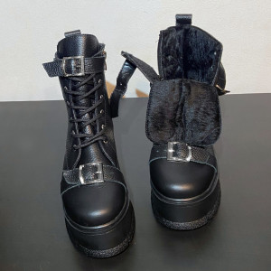 Ghete Strap tall- piele eco - Img 3