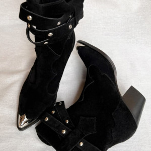 Botine Kiara negru PIELE NATURALA - Img 5