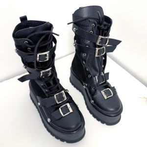 Ghete Strap Metal Black N - Img 2