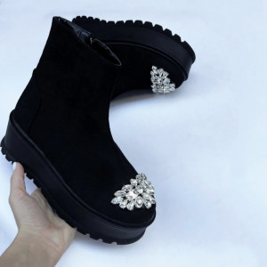 Ghete Tisa DIAMOND Zipper 2 - negru - Img 2