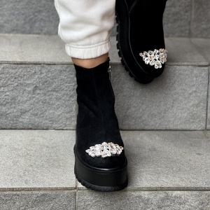 Ghete Tisa DIAMOND Zipper 2 - negru - Img 5