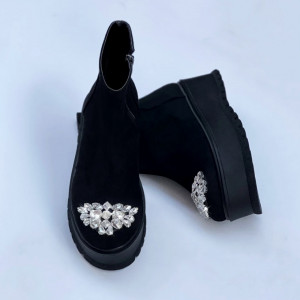 Ghete Tisa DIAMOND Zipper 2 - negru - Img 3