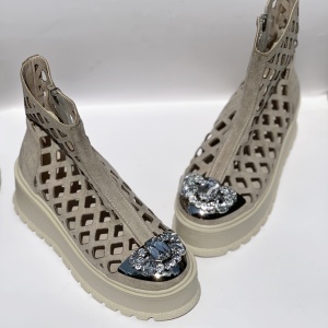 Ghete Tisa Zipper SUMMER METAL BEJ