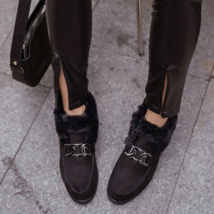 Ghete Iasmine Black Simple