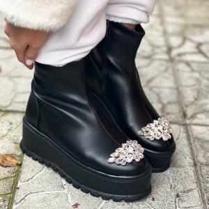 Ghete Tisa Zipper NORMAL Black 2