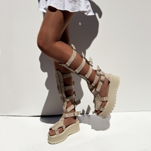 Ghete Gladiator bej / negru - Img 2