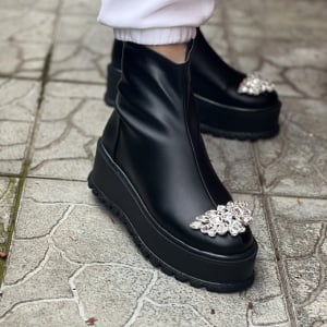 Ghete Tisa Zipper NORMAL Black 2 - Img 2