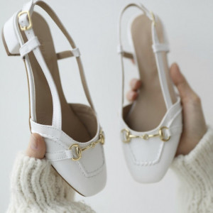 Pantofi Balerina White - Img 2