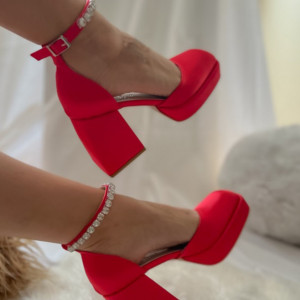Pantofi Vero Short Red - Img 2