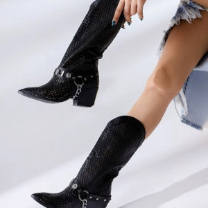 Cizme Casandra Tall Black