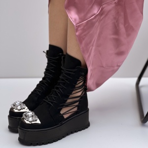 Bocanci Summer Negru + variante accesorizare - Img 3