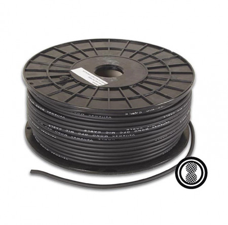 Kabl mikrofonski 2x0.17mm2 OFC crni