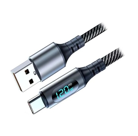 Kabl USB3.0 A M-USB3.0 C M 120W sa displejom 1.0m