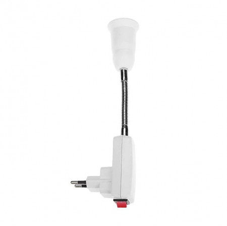 Adapter utikač sa prekidačem-sijalično grlo E27