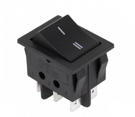 Prekidač 30x22mm 2xon-on 16A 250VAC - Img 1