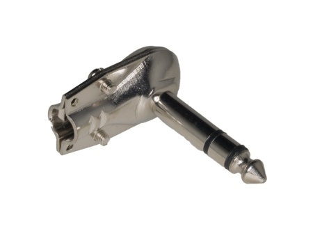 Klink konektor 6.3mm ST M metalni ugaoni