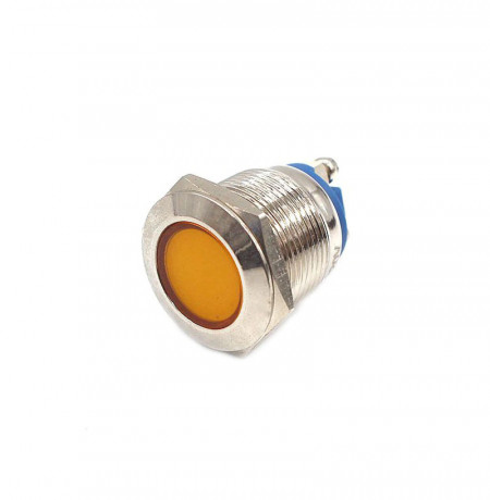 Signalna LED sijalica 19mm 230VAC žuta - Img 1