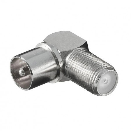 Adapter RF konektor M-F konektor F ugaoni