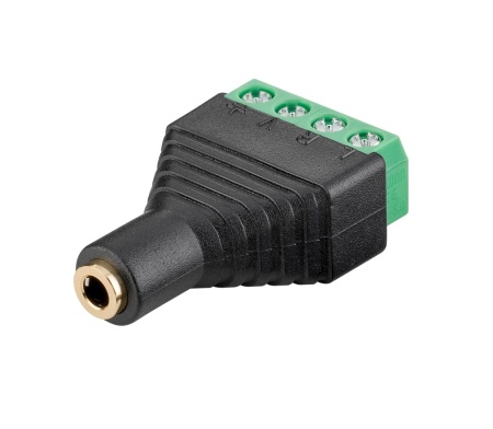 Klink konektor 3.5mm 4-pol F sa klemom - Img 1