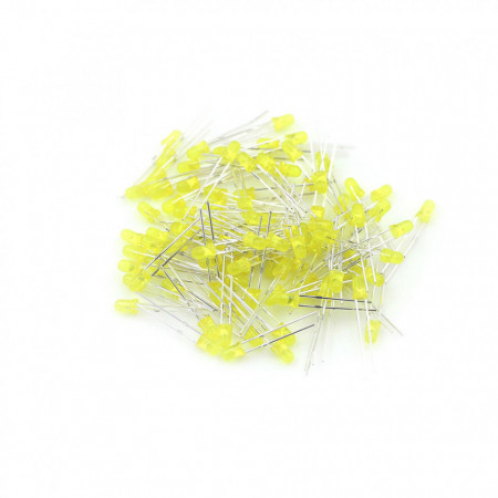 LED dioda 3mm žuta difuzna - Img 1