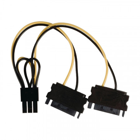 Kabl PCI Express 6P F-2xSATA 15P M 0.15m