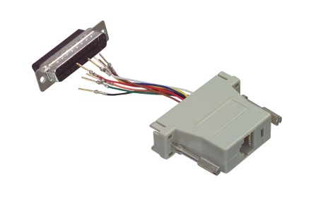 Adapter DB25 M-RJ45 F