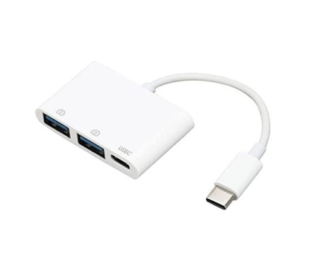 Kabl adapter USB C M-2xUSB3.0 A F+USB C F