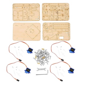 4 DOF Drvena Robotska Ruka DIY Kit - Arduino & Raspberry Pi Kompatibilna - Img 4