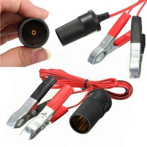 Adapter Akumulator na Utičnicu Auto Upaljača 12V/24V sa Štipaljkama - Img 2