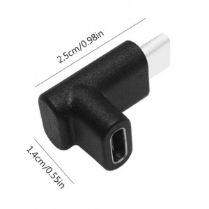 Adapter USB3.1 C M-USB3.1 C F ugaoni 90 - Img 2