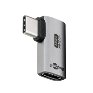 Adapter USB4.0 C M-USB4.0 C F ugaoni desni