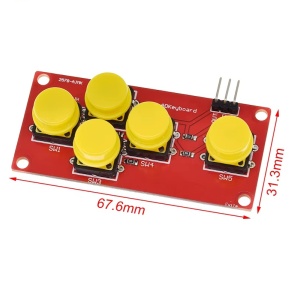 Analogni Tastaturni Modul sa 5 Tastera AD Keyboard za Arduino - Img 6
