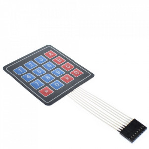 Arduino matrična membranska tastatura 4x4 sa 16 tastera - Samolepljiva