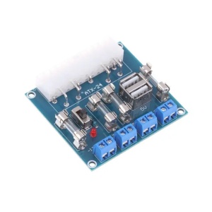 ATX Adapter Modul HU-M28W za Napajanje sa USB-om (24-pin Breakout Board) - Modul za Laboratorijsko Napajanje od PC ATX kućišta - Img 4
