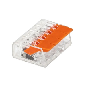 Brza spojnica sa polugom 5-polna 0.2-4mm² 32A transparentna