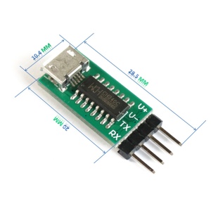CH340C USB na TTL Serijski Konverter (Micro-USB UART Modul) - Img 5