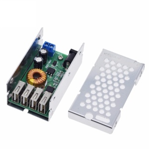 DC-DC Step-Down Buck Konvertor 9V-36V na 5V 5A - Auto Punjač i Naponski Modul sa 4 USB Porta - Img 1